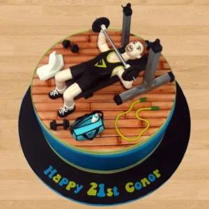 21st BD ay Gym Cake
