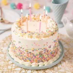 Colorful Sprinkled Cake
