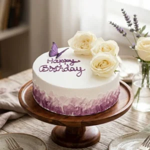 Glazing Rose Cake