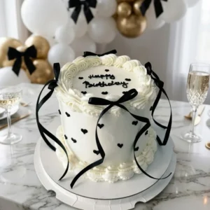 Happy Birthday Ribbon Cake
