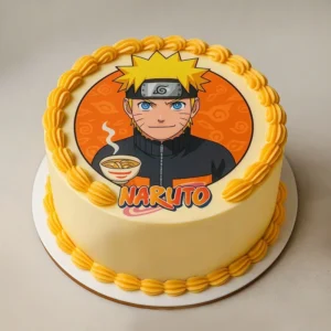 Naruto Theme Photo Cake