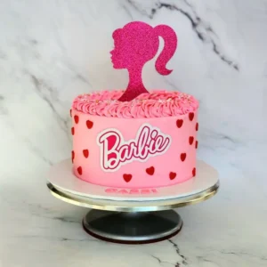 Pink Dress Barbie Cake